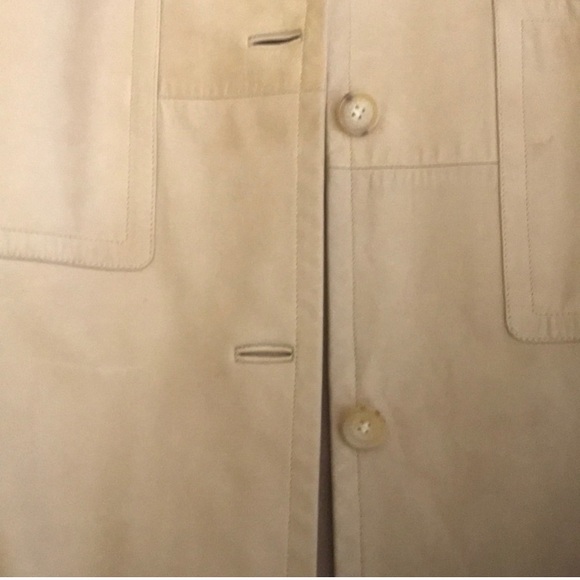 Vintage Celine Cream Leather Trench Coat size 38 - Picture 7 of 14